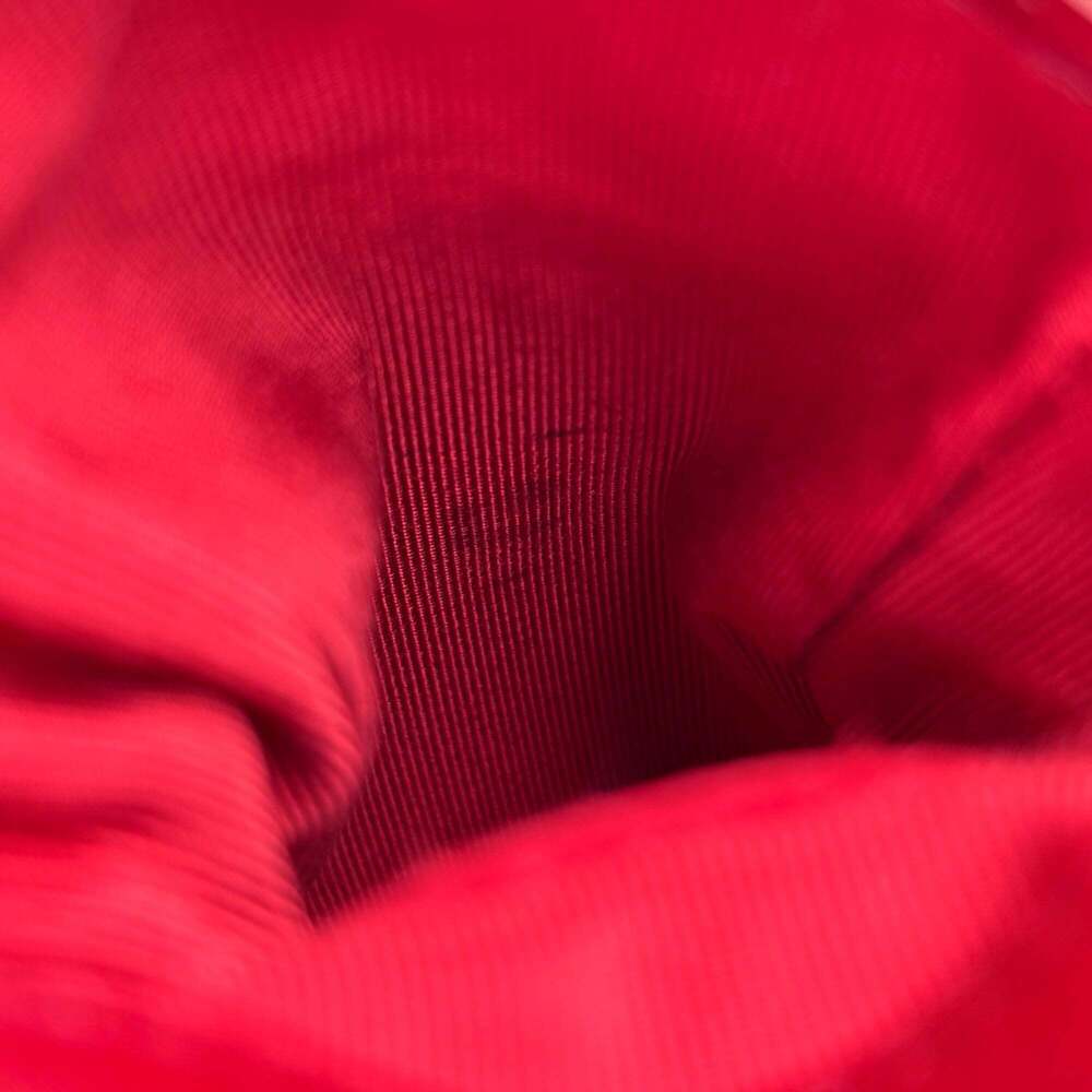 CHANEL Red Leather Logo Pouch - Picture 7 of 9